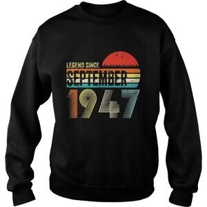 Legend Since September 1947 Sunset  Retro Shirt